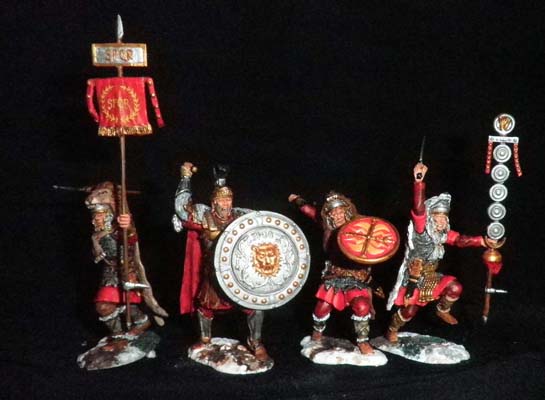 CAESAR ROME CONTE ROMAN ARMY SET #1 SILVER  16 FIGURES JUST RELEASED !! 